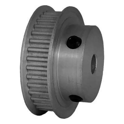 Dayton Timing Pulley: Modified Curvilinear, Fixed, For GT Timing Belt Section - GT Section Fixed-Bore Timing Pulleys with Hub