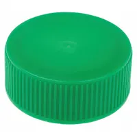 Cap: 35 mm Dia, Green, HDPE, Unlined, 29-14 mm Screw Closure Size, Narrow Mouth Size, Colored (MPN 229453)