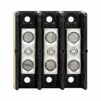 BUSSMANN Power Distribution Block: Open, Lug, Lug, 14 AWG – 1/0 AWG For Line Side Wire Sizes (MPN 16201-3)