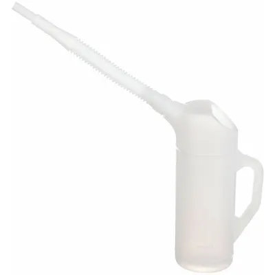 FUNNEL KING Measuring Container: 1 qt Fluid Capacity, 3 1/2 in Overall Dia, 5 1/2 in Overall Ht - Measuring Containers with Pour Spout