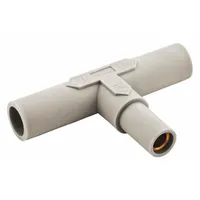 Paralleling Tee: Male-Male-Female, White, 600V AC/600V DC, 150 A, Series 15 (MPN HBL15PTW)