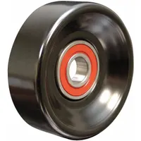 DAYCO Idler Pulley: Idler Pulley, 89006, Serpentine, Flat, Flangeless Flange, Light Duty, Steel