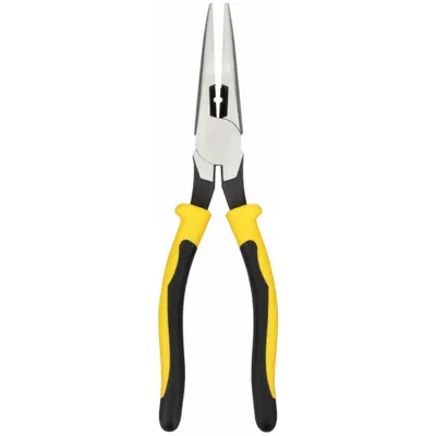 KLEIN TOOLS Long Nose Plier: 1 1/4 in Max Jaw Opening, 8 5/8 in Overall Lg, 2 3/8 in Jaw Lg - Needle-Nose Pliers