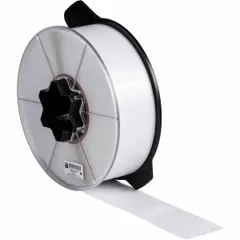 Vinyl wraparound label in three color combinations (blue on white, green on white, red on white). Designed for use with the Wraptor A6500 printer series and requires R4302 ribbon. Suitable for marking curved surfaces such as pipes or cables.
