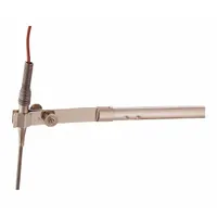 OHAUS Lab Frame Rod: Thermometer Clamp, Zinc, 8 1/4 in Overall Lg, 2_3 Prongs, 3/8 in Arm Dia (MPN CLS-THMEXZ)