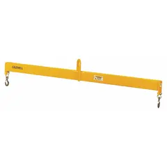 Fixed-type lifting beam with 120-inch overall length and 1,000 lb working load limit. Used for stable, balanced lifting of loads within rated capacity, distributing weight across multiple lift points to prevent damage. Suitable for straight lifting applications requiring a rigid spreader.