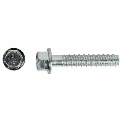 RED HEAD Screw Anchor: 3 in Overall Lg, 5/8 in Dia, Steel, External Hex, Hex, Steel - Heavy-Duty Hex-Head Screw Anchors