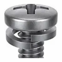 SEMS Screw: Split Lock, M4x0.70 Thread Size, 10 mm Lg, Stainless Steel, Passivated, Pan, 10 PK (MPN 1-MPL-4-10)
