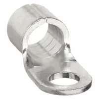 BURNDY Ring Terminal: Bare, 1/2 in Stud Size, 4 AWG to 4 AWG Wire Sizes, 600 V, Brazed Barrel & Seam (MPN YAD4CM12E12)