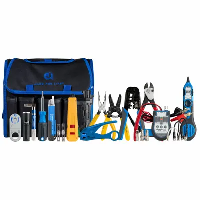 JONARD TOOLS Communications Tool Kit: 13 Total Pcs, Tool Bag - Communications Tool Sets