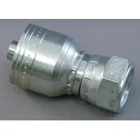 AEROQUIP Hydraulic Crimp Fitting: Steel x Steel, Straight, -12 For Hose Dash Size, BSPP x Crimp (MPN 4S12BF12)