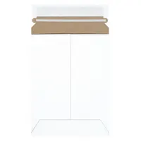 Mailer Envelopes: 6 in x 8 in, 6 in x 8 in, 0.02 in Material Thick, With Tear Strip, White, 100 PK (MPN RM1SS)