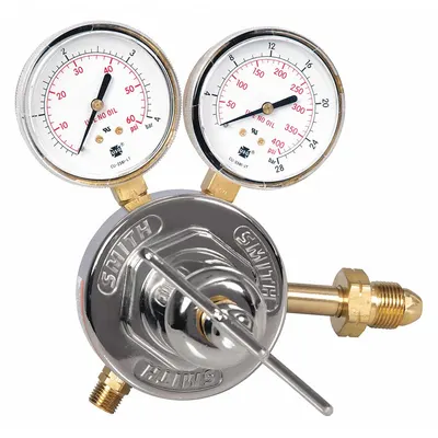 SMITH EQUIPMENT Gas Regulator: Single Stage, CGA 510 Inlet, 9/16"-18 M LH Outlet - Fuel Gas Regulators