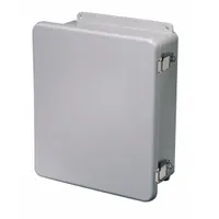 WIEGMANN Enclosure: Fiberglass, 20 in x 16 in x 8 in, NEMA 4X, Solid Cover, Hinged (MPN HW-J201608CHQR)