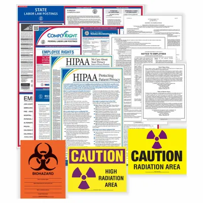 COMPLYRIGHT Labor Law Poster: PA, English, Plastic, 36 3/8 in x 25 3/8 in, 1 Posters Included - Healthcare Legal Notice Poster Sets