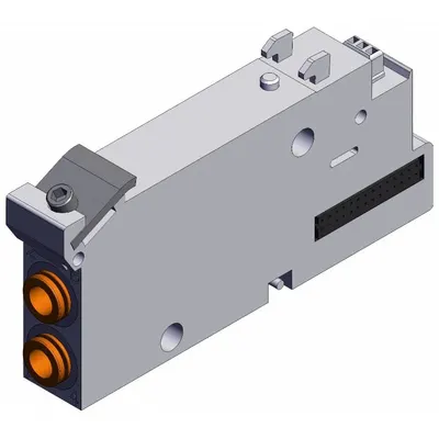 SMC Manifold Block: 0.8 Coefficient of Volume (Cv), -10°C to 50°C, VVQC2000-1A-S-N7 - SMC VQC Series Manifolds & Bases