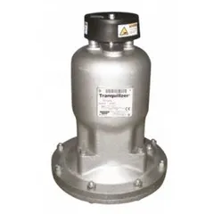 This pulsation dampener from SANDPIPER features an aluminum body and a Neoprene/PTFE diaphragm. It is equipped with 2 in NPT inlet and discharge connections. Designed to reduce pressure fluctuations in fluid-handling systems, it helps protect downstream equipment from vibration and spikes.