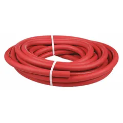 This EPDM bulk steam hose features a red EPDM cover and is rated for temperatures from 0° to 425°F and pressures up to 250 psi. It is commonly used for conveying steam in industrial cleaning, processing, and plant maintenance applications.