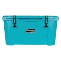 GRIZZLY COOLERS Marine Chest Cooler: Teal, 72 Cans, 60 qt Cooler Capacity, 8 day Ice Retention (MPN 4400626)