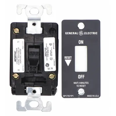 GE Manual Motor Starter: Non-Reversing, 1 Poles, 16 A, Thermal Protection - Non-Reversing Starters with Thermal Overloads