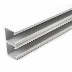 This side-to-side strut channel is fabricated from steel with a painted white finish. It features a solid slot design with no holes, and is 12 ga gauge. Used in framing systems to support and secure mechanical, electrical, and plumbing components such as cable trays, conduit, and piping.