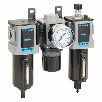 WILKERSON Filter/Regulator/Lubricator: 1/4 in NPT, 42 cfm, 250 psi Max Op Pressure - Wilkerson Filter, Regulator & Lubricators (FRLs)