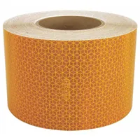 Reflective Tape: Rail, Yellow, 4 in Wd, 50 yd Lg, Acrylic (MPN 18609)