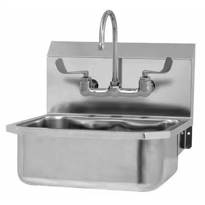 SANI-LAV 505FL One-Station Wall-Mounted Hand Sink with Faucet - One-Station Wall-Mounted Hand Sinks with Faucets