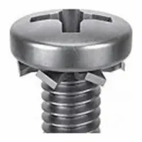 SEMS Screw: External Tooth, #10-32 Thread Size, 5/8 in Lg, Stainless Steel, Passivated, Pan, 25 PK (MPN 1-PPE-10F-62)