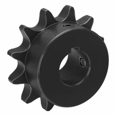 TSUBAKI Single Strand Sprocket: 60, For 3/4 in Chain Pitch, 1 in Bore Dia, 12 Teeth - Size 60 Fixed-Bore Roller Chain Sprockets