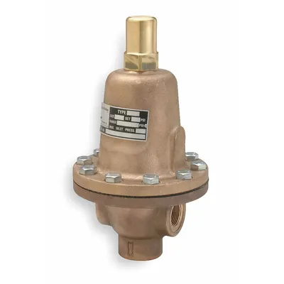 CASH VALVE Adjustable Back Pressure Valve: FNPT x FNPT, 1 1/2 in x 1 1/2 in, Bronze - Bronze General Purpose Pressure Regulators