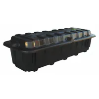 QUICKCABLE Battery Box: Commercial Vehicles, Dual Group 8D Fits Battery Size Group, 12 in Inside Wd (MPN 120167-360-001)