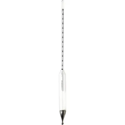 DURAC Specific Gravity Hydrometer: Baume Plain Form, 19/31°, 0.1°, Ballast/Glass - Specific Gravity (Baume) Hydrometers