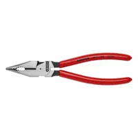 Needle Nose Combination Pliers: 1/2 in Max Jaw Opening, 7 1/4 in Overall Lg, 1 3/4 in Jaw Lg (MPN 08 21 185)