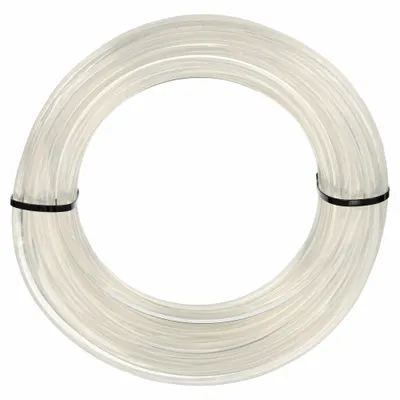 EAGLE BELTING Round Belt: Clear, 5/8 in Dia, For 6 1/4 in Min Pulley Dia, 100 ft Overall Lg - Solid-Core Smooth Round Belts