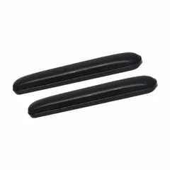 This ALCO armrest pad is a vinyl replacement pad for wheelchairs, designed to provide arm support. It includes attaching hardware for secure installation. Suitable for use in medical and mobility equipment maintenance.
