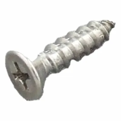 HADRIAN Flat Head Screw: Stainless Steel, Stainless Steel, 10 in Overall Ht - Replacement Fasteners for Bathroom Partitions