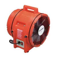 ALLEGRO Confined Space Fan: 115/230 V AC, 12 in Duct Dia, 1 hp Horsepower, Orange, 13 A Current (MPN 9543)