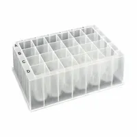 MTC BIO Deep-Well Well Plate: Sterile, 24 Wells, 10 mL, 17.1 mm Dia, RNase/DNase Free, Square (MPN D3024-01S)