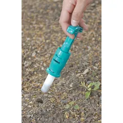 Soil core sampler for collecting undisturbed soil samples in environmental, agricultural, and geotechnical applications. Used to assess soil composition, contamination, and compaction for site analysis.