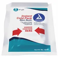DYNAREX Cold Pack: 5 in Temp Pack Lg, 4 in Temp Pack Wd, 4517, 24 PK