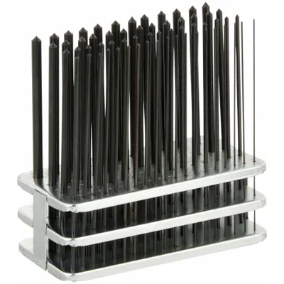 WESTWARD Transfer Punch Set: 60 Pieces, Plain Grip, Box, Metal Stand - Transfer Punch Sets