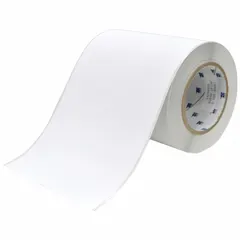 White autoclavable cryogenic polypropylene label roll with matte finish, 6 inches wide and 100 feet long. Compatible with J4000 printer series. Suitable for labeling in cryogenic and autoclave environments, such as laboratory and industrial settings requiring sterilization resistance.