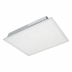 SYLVANIA Lumen and CCT Selectable LED Panel: 2 ft Lg, 2 ft Wd, 2,200 lm_3,300 lm_4,000 lm, 35 W (MPN PANELF3BS035UNVD8SC722GWH 4/CS 1/SKU). Key specifications — attr1261884: 120 to 277V AC; attr1261878: SYLVANIA; attr1261883: 3 Lamp 17T8; attr1261870: 3500K; attr1261880: Yes.