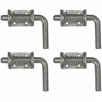 Spring Latch: 3 1/2 in Handle Lg, Stainless Steel, 3/4 in Bolt Wd, 6 in Bolt Lg, Bolt-On Mounting (MPN B2596SS4)