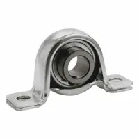 TRITAN Pillow Block Bearing: 1 3/16 in Bore, Steel, Set Screws, 1 9/16 in Shaft Ht, 6,490 RPM (MPN RPB19S)