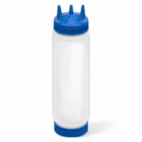 VOLLRATH Squeeze Bottle: 24 oz Capacity, 2 1/8 in Opening Dia, 10 3/4 in Overall Ht, NSF Certified (MPN 33242-134444)