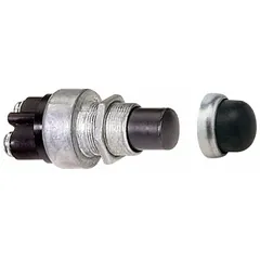 This in-line push-button battery disconnect switch is designed for 12V negative-ground systems with a maximum current rating of 20A. The copper contacts provide reliable electrical connection. It is used to isolate batteries during maintenance or emergency shutdown in automotive, marine, and industrial equipment.