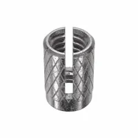 Press Insert: 5/16"-18 Thread Size, 9/16 in Overall Lg, 25/64 in Dia, Stainless Steel, Plain, 10 PK (MPN 240-5-CR-PK10)