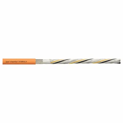 CHAINFLEX Servo Motor Cable: Orange, PUR Jacket - Servo Motor Power Cables